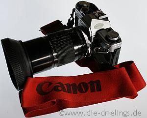 Canon AE1 mit Gummiblende